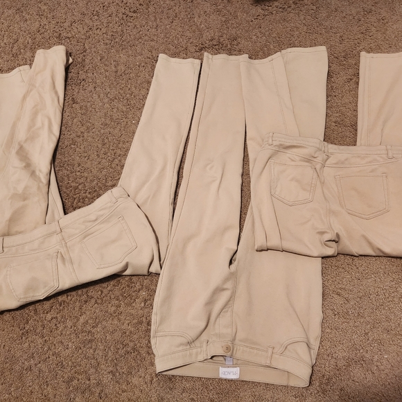 Bundle of girls jeggings uniform pants. - Picture 2 of 3
